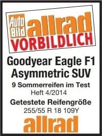 Goodyear Eagle F1 Asymmetric SUV Testler