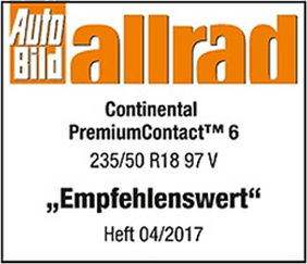 Continental PremiumContact 6 AutoBild Allrad Yaz Lastikleri Testi